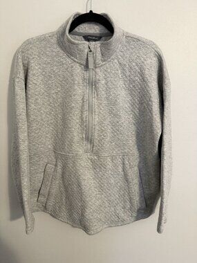 Eddie Bauer Gray 3/4 Zip Women’s L